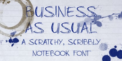 Business As Usual Font Poster 1