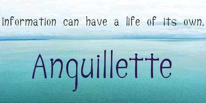 Anguillette Font Poster 1