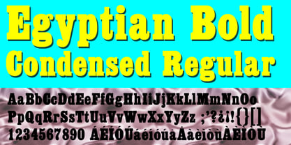 Egyptian ExtraBold Condensed Font Poster 1