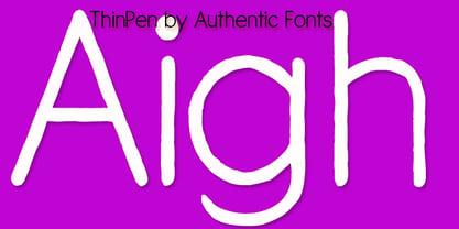 ThinPen Font Poster 2