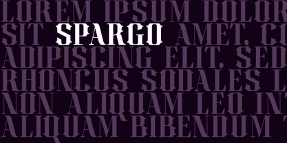 Spargo Font Poster 10