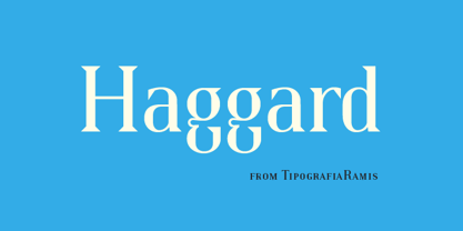 Haggard Font Poster 1