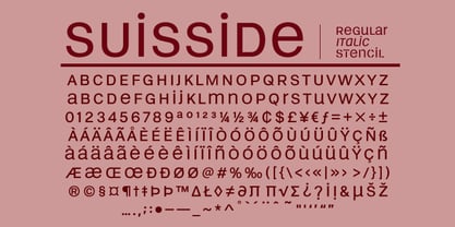 Suisside Font Poster 4