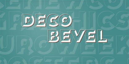 Deco Bevel Font Poster 1