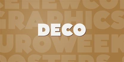 Deco Font Poster 2