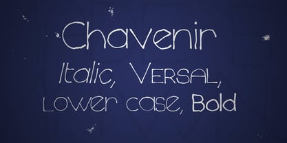 Chavenir Font Poster 1