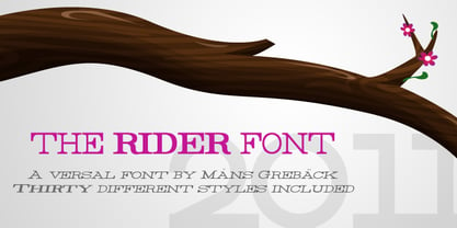 Rider Font Poster 1