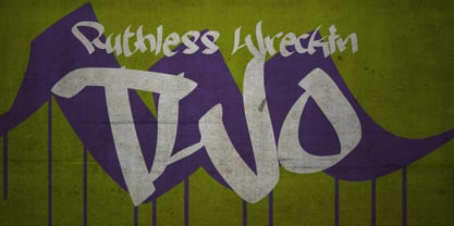 Ruthless Wrecking Font Poster 4