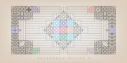 Sacred Geo Tiling Font Poster 1