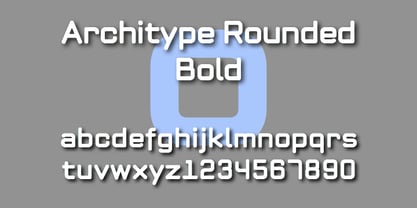 ArchiType Rounded Font Poster 3