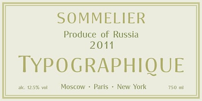 Sommelier Font Poster 2