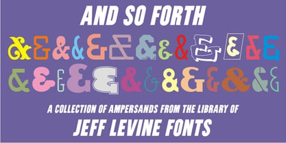 And So Forth JNL Font Poster 1