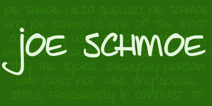 Joe Schmoe Font Poster 1