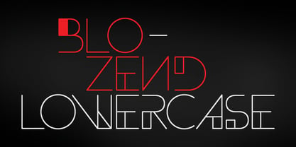 Blozend Font Poster 2