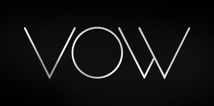 Vow Font Poster 6