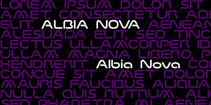 Albia Nova Font Poster 1
