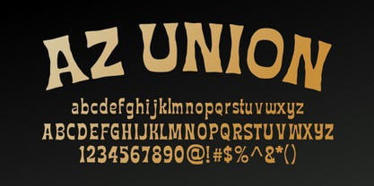 AZ Union Font Poster 2