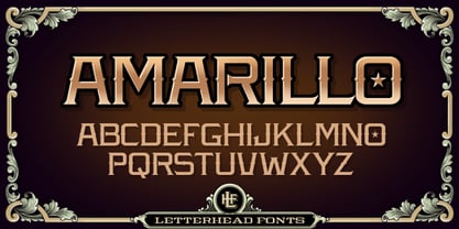 LHF Amarillo Font Poster 1