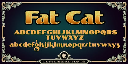 LHF Fat Cat Font Poster 1