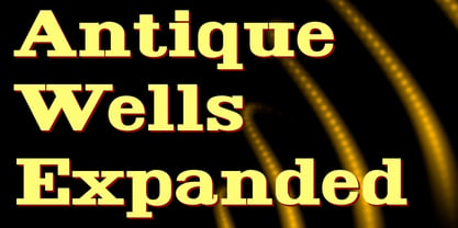 Antique Wells Expanded Font Poster 1