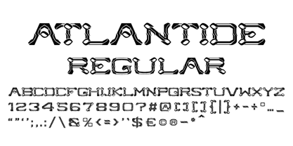 Atlantide Font Poster 4