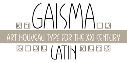 Gaisma Latin Font Poster 1