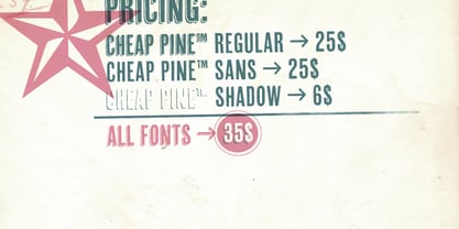 Cheap Pine Font Poster 5