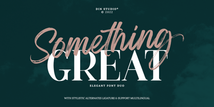 Something Great Font Poster 1
