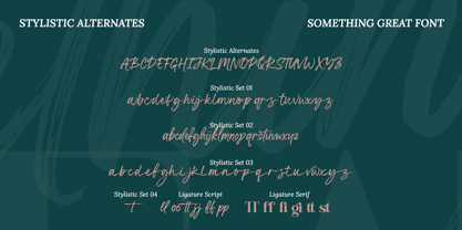 Something Great Font Poster 10