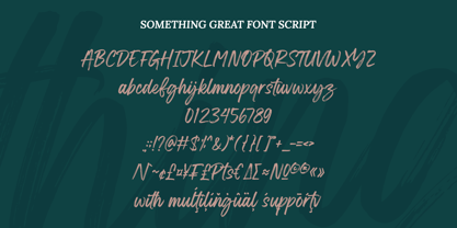 Something Great Font Poster 8