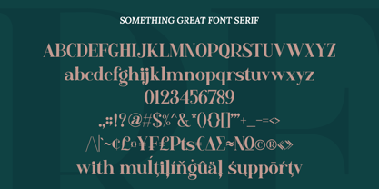 Something Great Font Poster 9