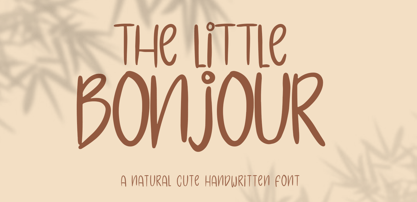The Little Bonjour Font Poster 1