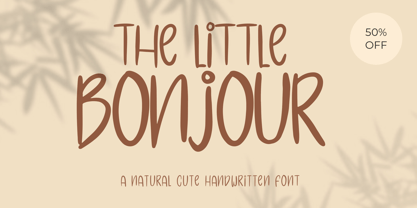 The Little Bonjour Font Poster 11