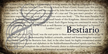 Bestiario Font Poster 3