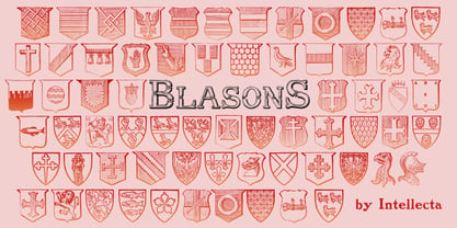 Blasons Font Poster 1