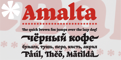 Amalta Font Poster 1