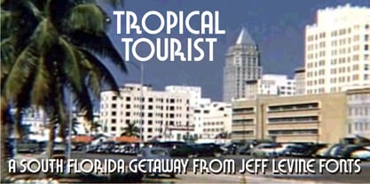 Tropical Tourist JNL Font Poster 1