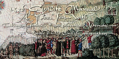 1536 Civilite Manual Font Poster 1