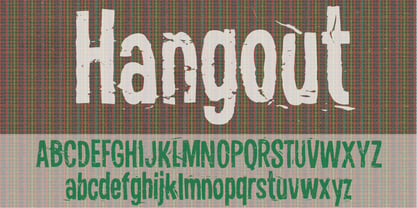 Hangout Font Poster 1