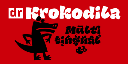 DR Krokodila Font Poster 1