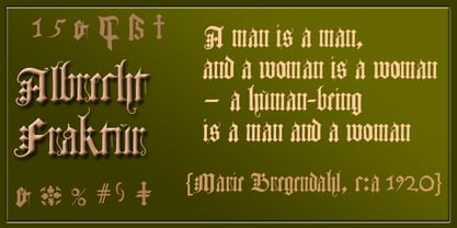 Albrecht Fraktur Font Poster 3