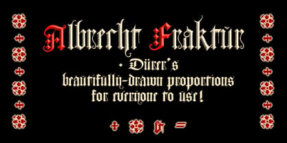 Albrecht Fraktur Font Poster 1