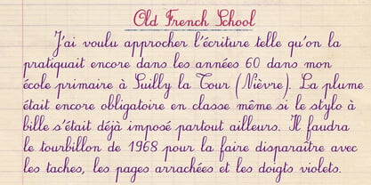 Old French School Font Poster 3