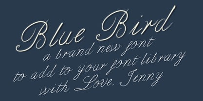 Bluebird Font Poster 4