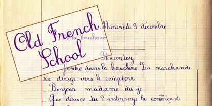 Old French School Font Poster 4