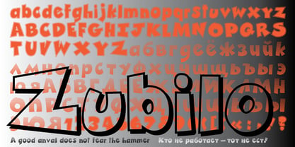 Zubilo Font Poster 1