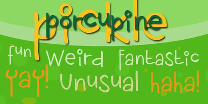 Porcupine Pickle Font Poster 2