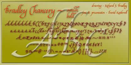 Bradley Chancery Font Poster 4