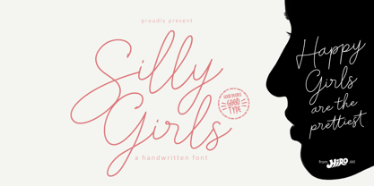 Silly Girls Font Poster 1