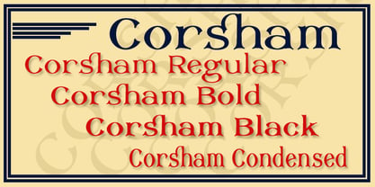 Corsham Font Poster 1
